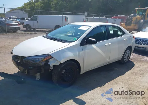 2017 Toyota Corolla Le из США, поврежденный, VIN 5YFBURHE7HP648003